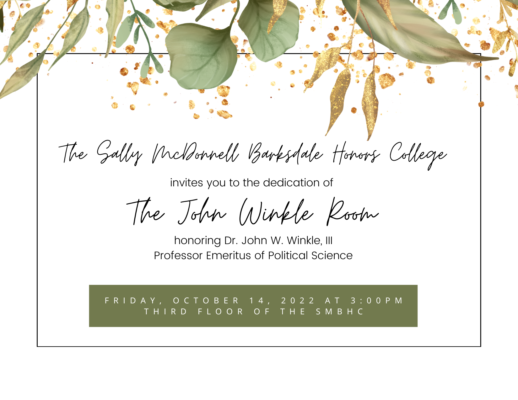 25th Anniversary Event: John Winkle Room Dedication